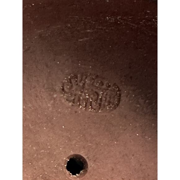 Zisha teapot Clay Pumpkin Gongfu Tea Pot Lady Bug Brown Handmade Yixing 5.5x3” - Picture 15 of 16